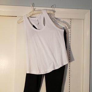 Fabletics Pants - Fabletics Set. Black Artemis Pants w/ White Tank Fabletics Pants - Fabletics Set. Black Artemis Pants w/ White Tank
